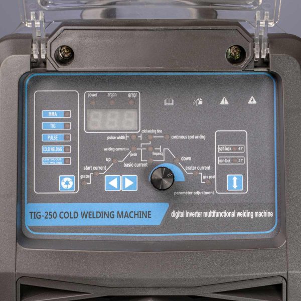پنل دستگاه جوش سرد پالسی آرگون هوولد مدل TIG-250 COLD