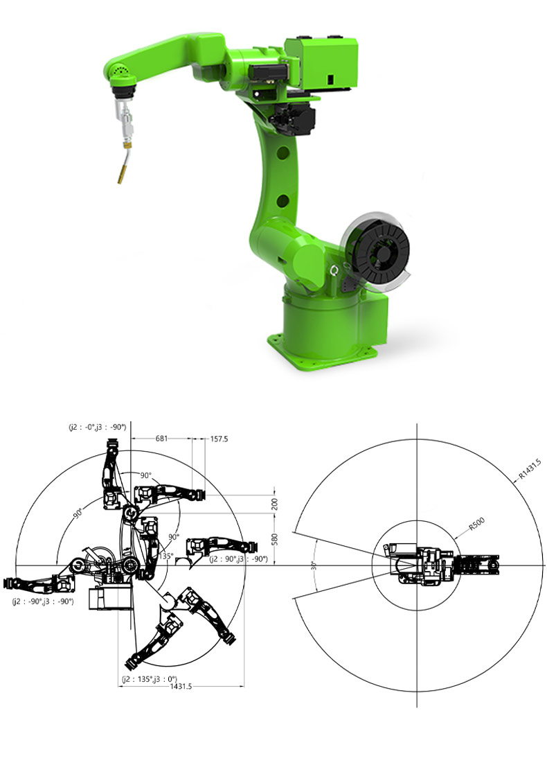 روبات جوشکاری robot lhz1500